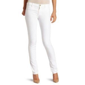 NEW Anthropologie M.i.H White Oslo Mid Rise Slim Fit Boho Denim Jeans Size 25